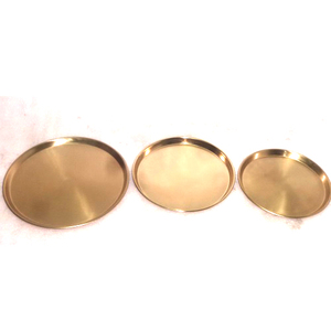 Ensemble de 3 plateaux de service avec miroir - Product Image 2