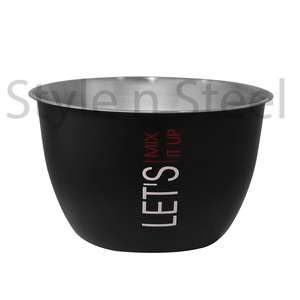 Juego moderno de 3 piezas de acero inoxidable de alta calidad para servir y mezclar cuencos Extra profundos con material de metal estampado en color - Product Image 2