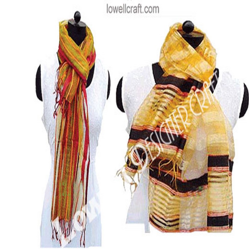 Handloom italian silk scarf Silk scarf