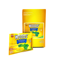 Pince à fruits lozengé, bois naturel, goutte de bonbons