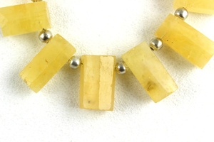 Perles de Briolette en forme de crayon à facettes de qualité supérieure, 1 brin, aigue-marine jaune naturelle, fabrication de bijoux - Product Image 2