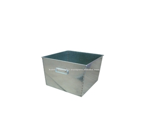 Kim Loại Mạ Kẽm Lưu Trữ Bin Với Đồng Đinh Tán Vuông Trong Nhà/Ngoài Trời Sử Dụng Nhà Sắt Với Phụ Tùng Nắp - Product Image 1