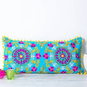 Handmade Rectangular 100% Cotton <b>Cushion</b> <b>Cover</b> Handwork Aari Embroidery <b>Cushion</b> <b>Cover</b> /Home Decorative <b>Cushions</b> Cases - Product Image 1