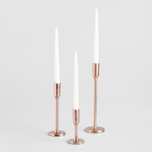 Candelabro cónico de Metal de oro rosa - Product Image 1