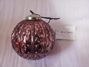 Ornement de boule suspendue de Noël taillé en diamant pour décorations d'arbres - Product Image 3