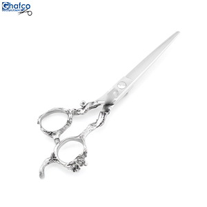 Ciseaux de coiffure polonais professionnels avec belle conception lame en acier inoxydable poignée en céramique coupe de cheveux à pointe émoussée pointue - Product Image 2