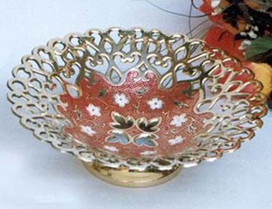 Cuenco de diseño Meenakari de latón y cobre de metal de alta calidad - Product Image 2