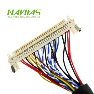 OEM Molex 51021-0600 6Pin ซ็อกเก็ตสำหรับผู้หญิง hiros DF19-20S-1C hrose 20pin JAE FI-X 30pin LVDS ส่วนประกอบสายเคเบิลหุ้มฉนวนพีวีซีอิเล็กทรอนิกส์ - Product Image 1