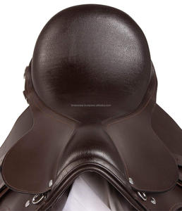 Selle de sport haut de gamme en cuir marron, selle anglaise multi-usages, pour lever cheval, saut - Product Image 6