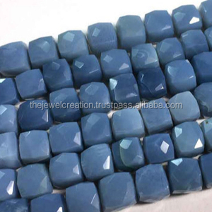Caja facetada de ópalo azul Natural de 7mm y 8mm, venta al por mayor, cuentas de piedras preciosas, tienda en línea ahora al mejor precio de piedras para joyería - Product Image 2