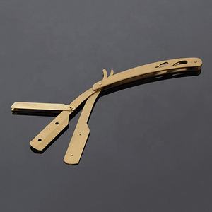 มีดโกนตรงสแตนเลสอุปกรณ์ความงามสำหรับโกนหนวดช่างตัดผม - Product Image 1