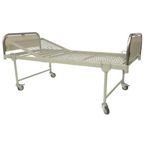 Cama ICU Semi Fowler de dos secciones con certificación ISO con paneles de hierro de acero y muebles de materiales de madera ABS para hospitales - Product Image 2