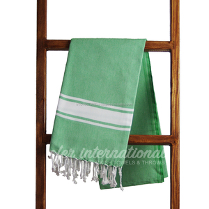 Serviettes, en tissu, pour femme, à l'effigie de breloque, bois, turc, 1 pièce, vente en gros, usine turque, Collection classique, vert - Product Image 1