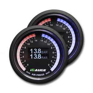 52Mm Airride จอแสดงผลดิจิตอลคู่เครื่องวัดความดันอากาศสำหรับระบบกันสะเทือน - Product Image 3