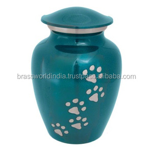 Urnas funerarias de bronce para mascotas, suministros funerarios de India para cenizas de perros, Brassworld - Product Image 6