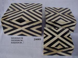 กล่องใส่เครื่องประดับสำหรับผู้หญิงและเด็กผู้หญิงฮอร์นและแม่ของกล่องไม้โมเสกมุกมีให้เลือกทุกขนาด - Product Image 4