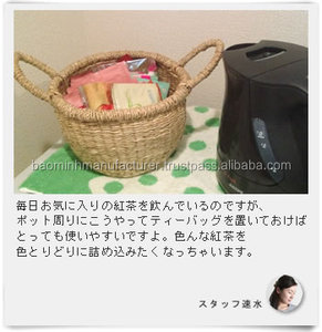 Juego de 3 Cestas Bolga de Hierba Marina Natural - Marca Bao Minh, Plegables, Ecológicas, Tamaño Personalizado, Uso Multifuncional para Almacenamiento de Ropa - Product Image 5