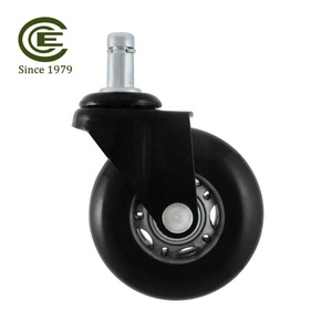 CCE Caster Black 2.5 Castor Wheels Casters for Office <b>Furniture</b> Chairs - Product Image 2