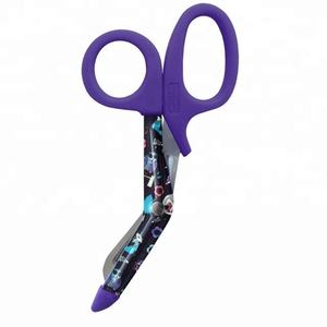 Delta Med Surgical 7 1/2 Inch Teal EMT/Ciseaux utilitaires Ensemble d'instruments manuels en acier inoxydable - Product Image 1