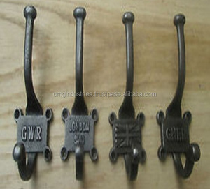Comprar al por mayor: Gancho de pared retro vintage de hierro fundido con números del 1 al 9 para sombreros y abrigos, gancho para abrigos, gancho de pared, gancho de barra para toallas en negro antiguo. - Product Image 2