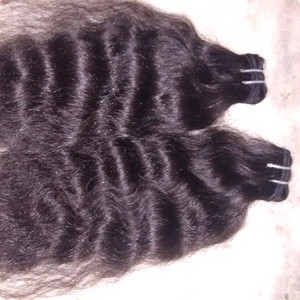 100% Extensions de cheveux bruts indiens non transformés cuticule alignée cheveux vierges avec une bonne Texture naturelle douce Wafting de cheveux humains - Product Image 2