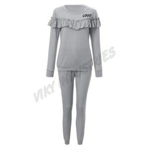 Chándal de dos piezas trajes de las mujeres 2 Pcs Patchwork chándal sudadera Pantalones deportivos trajes para las mujeres salón desgaste conjuntos - Product Image 6