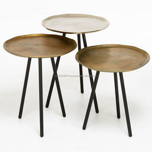 Table latérale d'intérieur en marbre, nid imitation marbre - Product Image 4