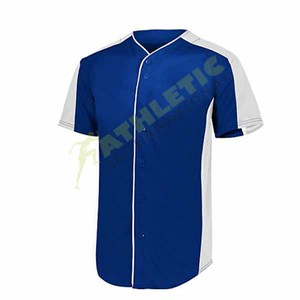 เสื้อกีฬาแขนสั้นสำหรับเล่นเบสบอลและเล่นซอฟต์บอลเสื้อมีกระดุมระบายอากาศได้ดี2025แห้งเร็วสีตัดกัน - Product Image 1