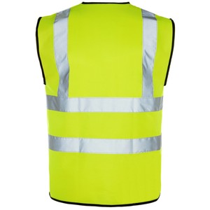 Gilet de sécurité en maille polyester EN 471 avec bande réfléchissante jaune - Product Image 4