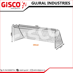 Filet de football d'entraînement portable pour enfants GISCO - Taille personnalisée - Fabriqué dans les modèles SN-300/SN-301 - Product Image 3