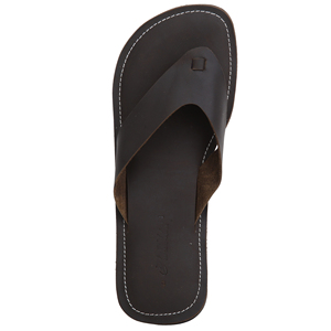 Pantoufles plates décontractées en cuir véritable pour hommes, chaussures élégantes de bonne qualité - Product Image 3