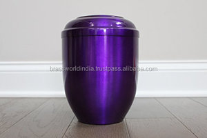 Urna Funeraria de Acero Púrpura / Urna Funeraria de Hierro Estilo Americano, Artículos Funerarios Brassworld India - Product Image 5