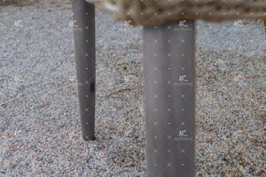 Mimbre de polietileno de diseño Simple, juego de 6 sillas de comedor para exteriores, jardín, Patio, muebles de mimbre - Product Image 5