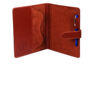 Couverture en cuir souple A5 avec stylo pour contenir 1 stylo - Product Image 2