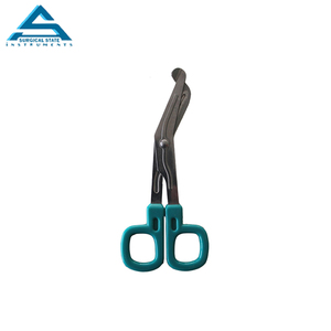 Ciseaux utilitaires en acier inoxydable avec poignée en plastique pour les infirmières ou la base d'instruments chirurgicaux en toile - Product Image 1