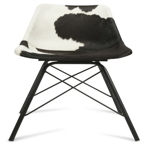 industrial furniture <b>vintage</b> Wood & leather seat <b>chair</b> - Product Image 6