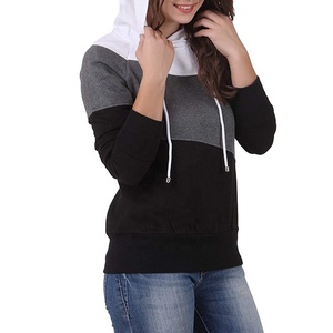 Customized <b>Women's</b> <b>Hoodie</b> in <b>White</b> Gray Black Plaid Design Unique Style Plus Size and Breathable-Latest Fashional Set - Product Image 2