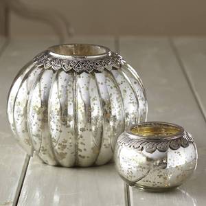Home & Office Christmas Decoration Glass <b>Tea</b> Light <b>Candle</b> Holder with Metal Stand - Product Image 6