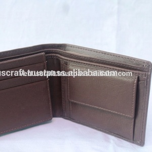 Cartera de Cuero 100% Genuino para Hombre, Cartera Corta Hecha a Mano de Color Marrón Natural con Solapa, Billetera Personalizable para Monedas, Tarjetas y Dinero - Product Image 2