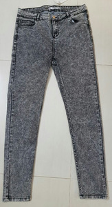 Jeans Slim Fit délavés à l'acide pour dames pantalons taille basse tailles mixtes pour adultes pour le printemps - Product Image 3