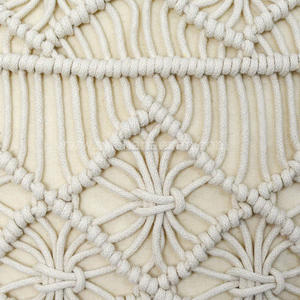 Funda de cojín de macramé hecha a mano, funda de almohada de cuerda de algodón, estilo bohemio - Product Image 2