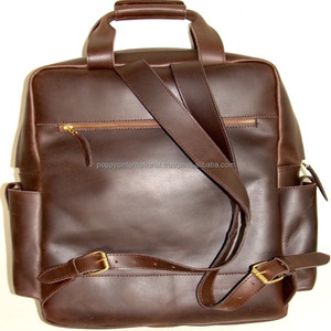 Sac à dos en cuir véritable pour hommes avec doublure en coton fabriqué à partir de matériaux de qualité supérieure pour un usage quotidien élégant, voyage et professionnel - Product Image 2