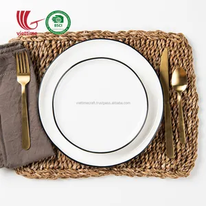 Handwoven Straw Rectangle seagrass placemat made in Vietnam Wholesale