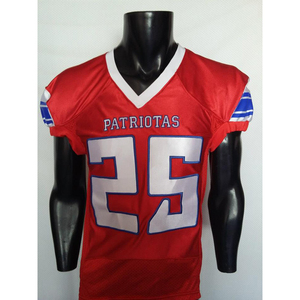 Uniformes de Fútbol Americano Personalizados 2024 de Alta Calidad, Transpirables y Antibacterianos para Adultos, Jersey Sublimado con Diseño de Bandera - Product Image 6