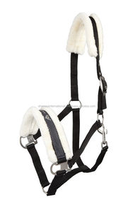 Collier de cheval rembourré blanc, 3 m, en peluche, menottes, licou - Product Image 3