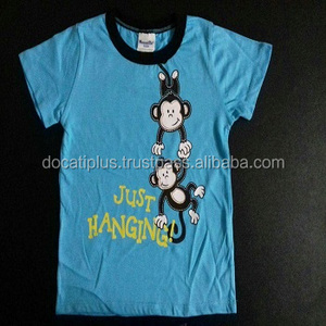 Camisetas 100% de algodón para niños, camisetas formales estampadas para niños, patrón sólido, tela de punto de gran tamaño, impresión Digital Formal - Product Image 4