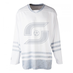 Meilleure vente 100% Polyester Design personnalisé Maillot de hockey sur glace Prix de gros Vêtements d'équipes sportives - Product Image 4