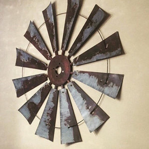Reloj de molino de viento Vintage, arte de pared de Metal, decoración del hogar, reloj de molino de viento Vintage, arte de pared de Metal, reloj de molino de viento Vintage, decoración del hogar Vintage - Product Image 1