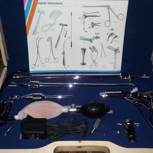 Ensemble de sigmoïdoscope martial en laiton gynécologie dans une boîte en bois de haute qualité pakistan Mahersi - Product Image 1