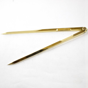 Venta caliente ingeniería de calidad topografía navegación marina náutica latón 8 pulgadas recto geométrico brújula divisor - Product Image 3